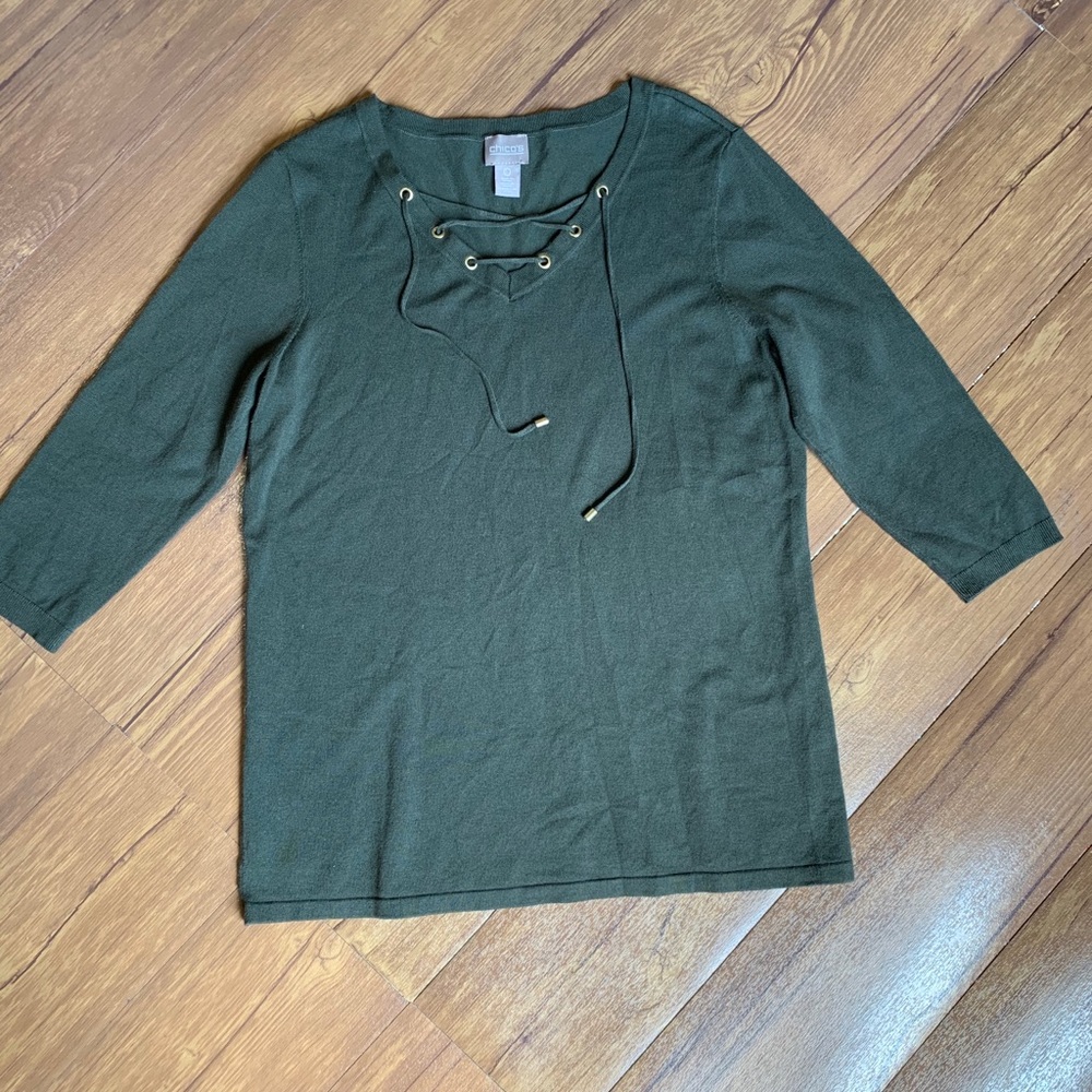 9/$35 Green Chico’s Top